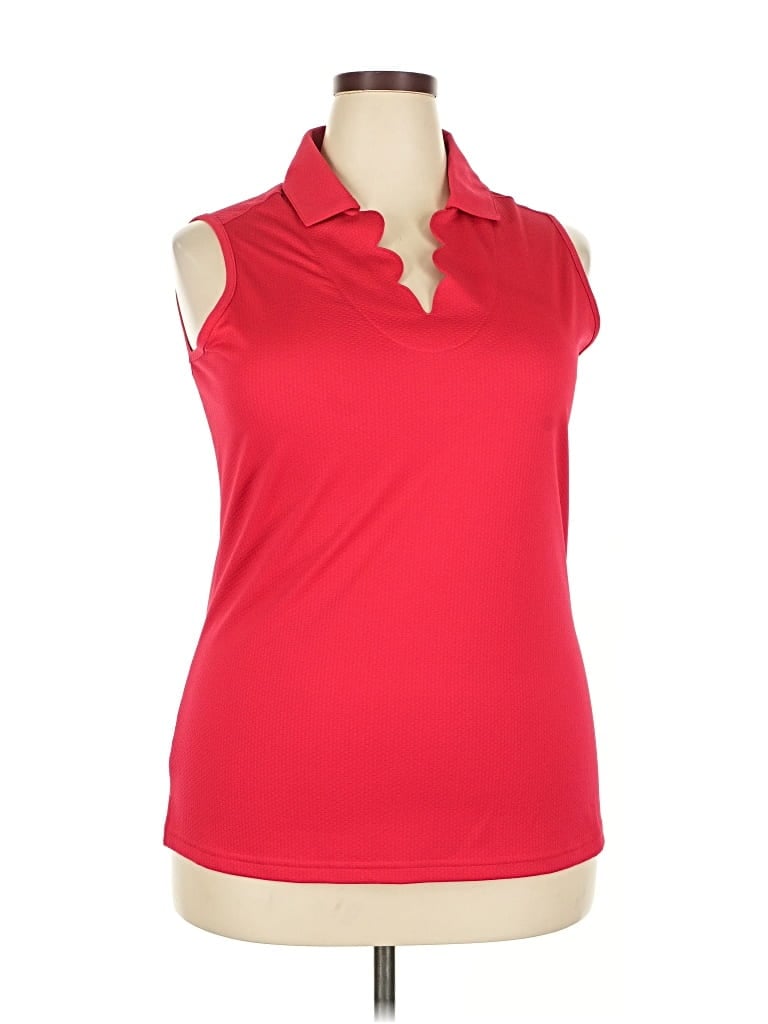 Pre-owned Pebble Beach Sleeveless T-shirt In Red