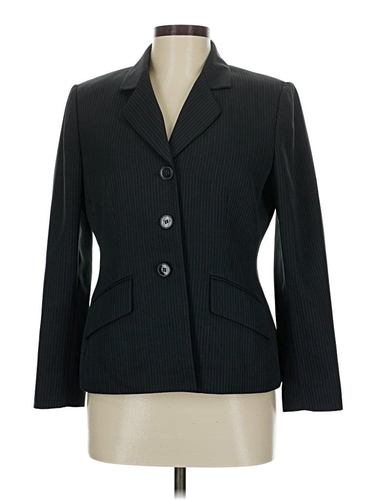 Pre-owned Evan Picone Blazer Jacket In Black