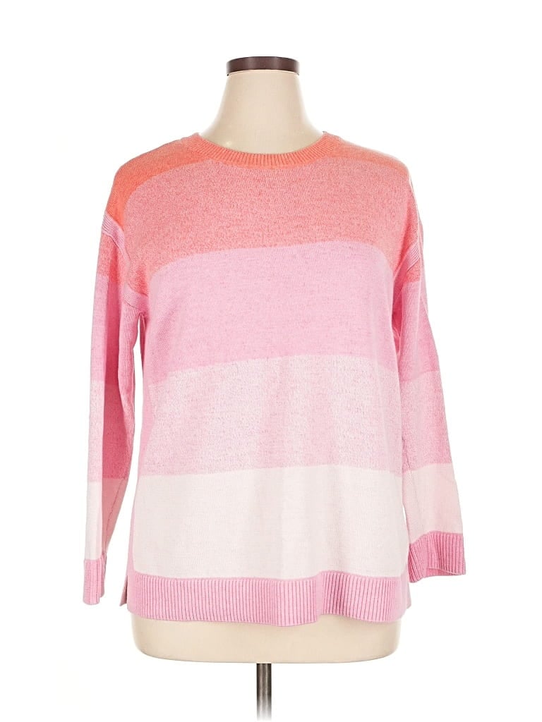 Pre-owned T By Talbots Pullover Sweater In Pink