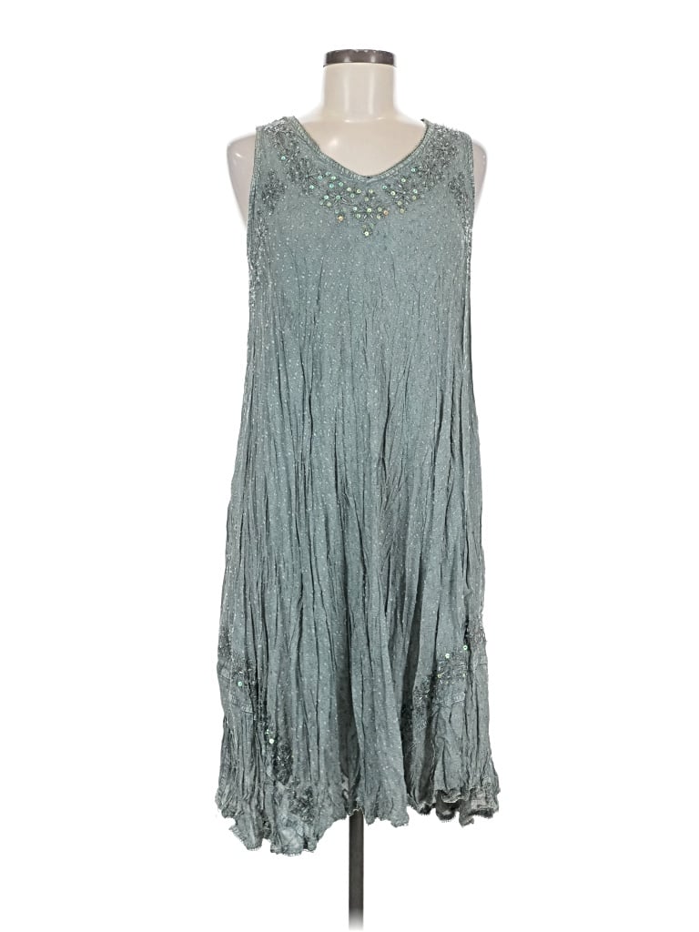 Pre-owned Sacred Threads Casual Dress In Gray