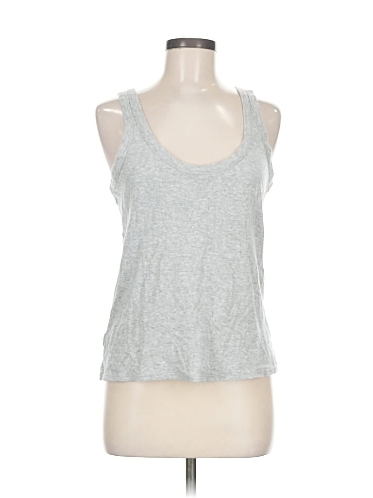 Pre-owned Ann Taylor Loft Tank Top Silver Halter Neckline Tops