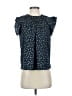 THML 100% Polyester Teal Short Sleeve Blouse Size XS - photo 1