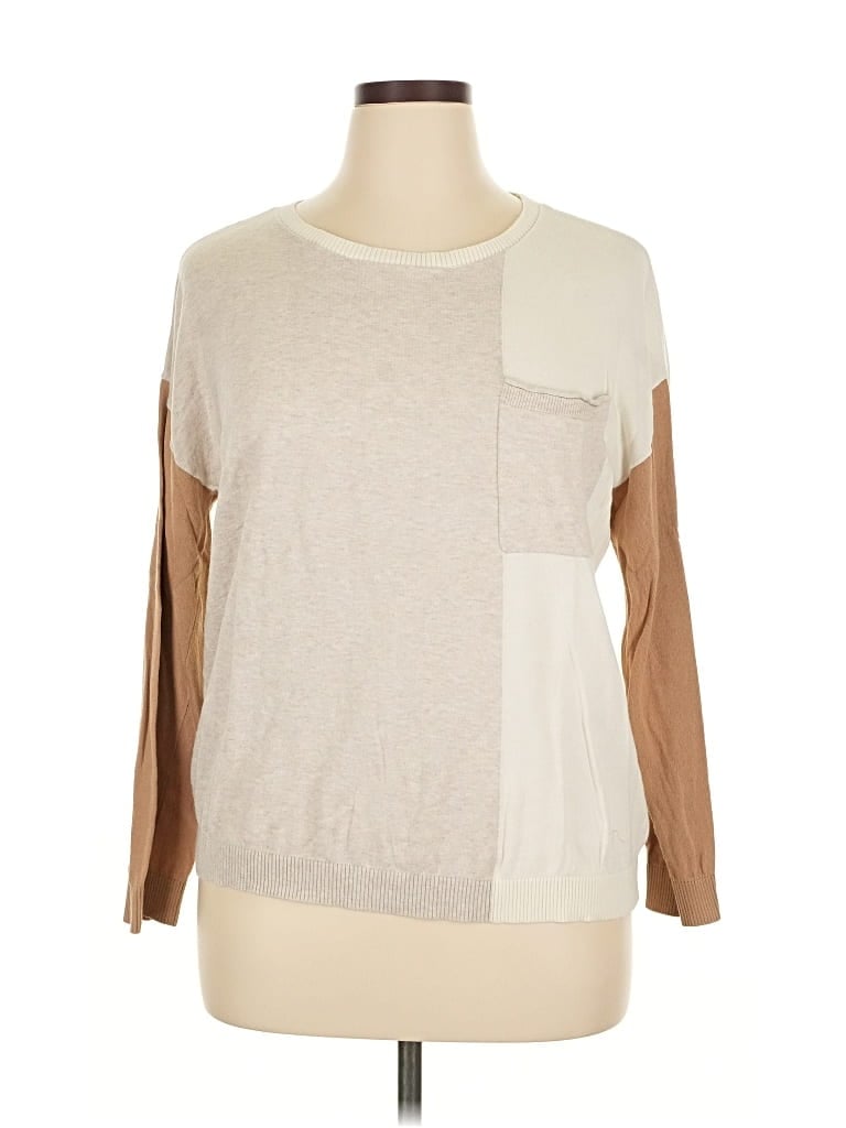 Pre-owned Talbots Outlet Pullover Sweater In Brown