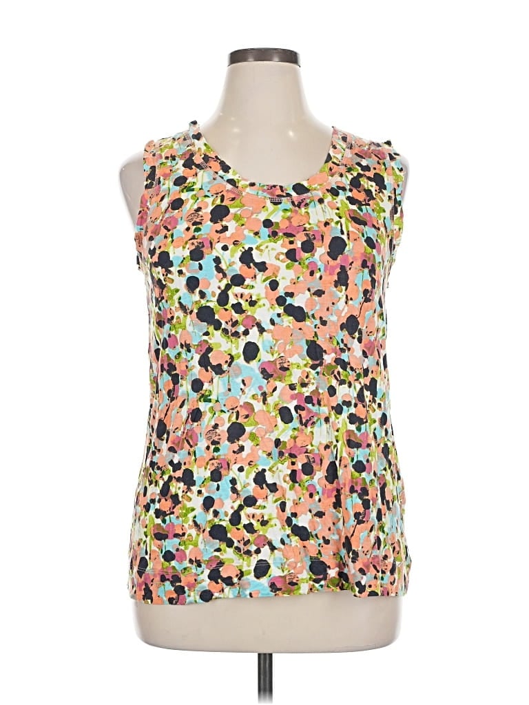 Pre-owned Simply Vera Vera Wang Tank Top Yellow Strapless Neckline Tops
