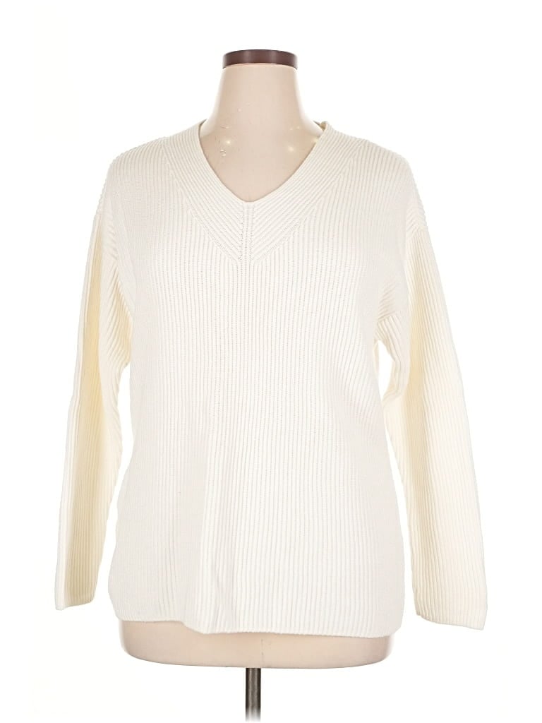 Pre-owned Haven Well Within Pullover Sweater In White