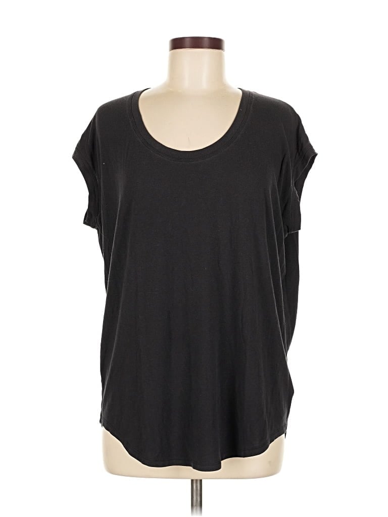 Pre-owned Athleta Short Sleeve T-shirt In Black