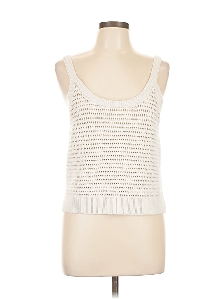 Pre-owned Abercrombie & Fitch Sweater Vest In White