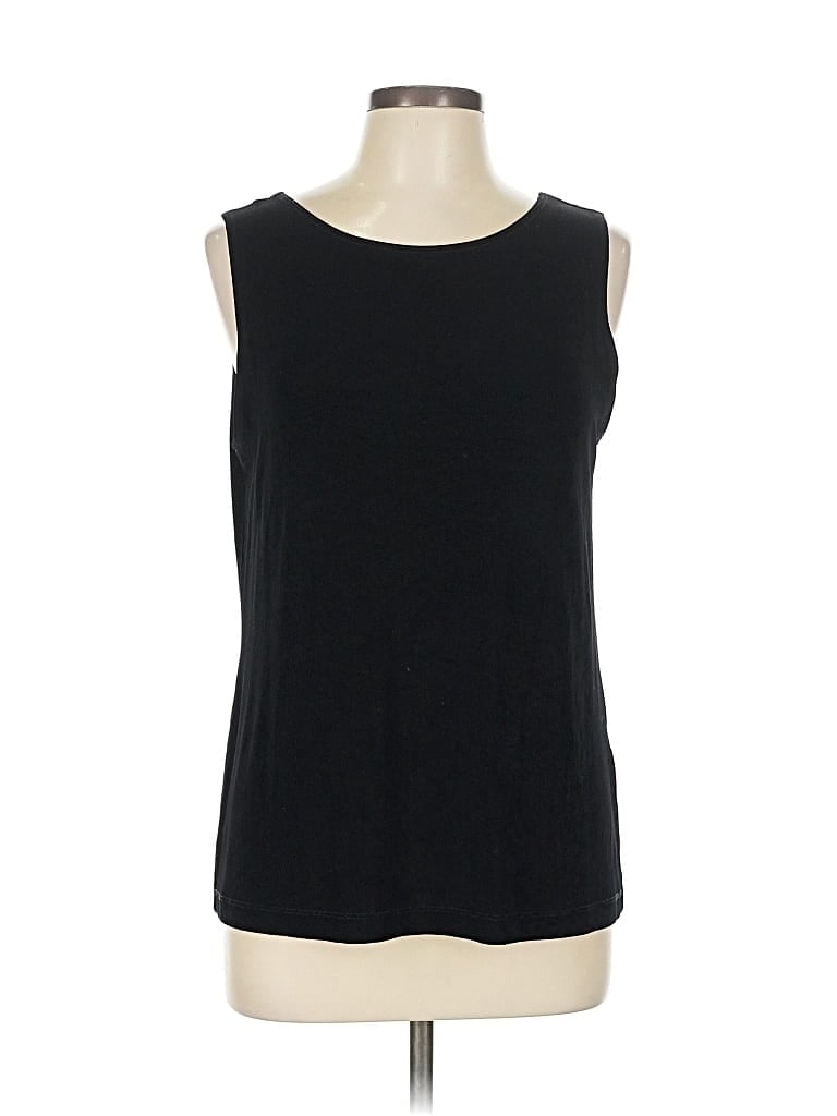 Pre-owned Travelers By Chico's Sleeveless T-shirt In Black