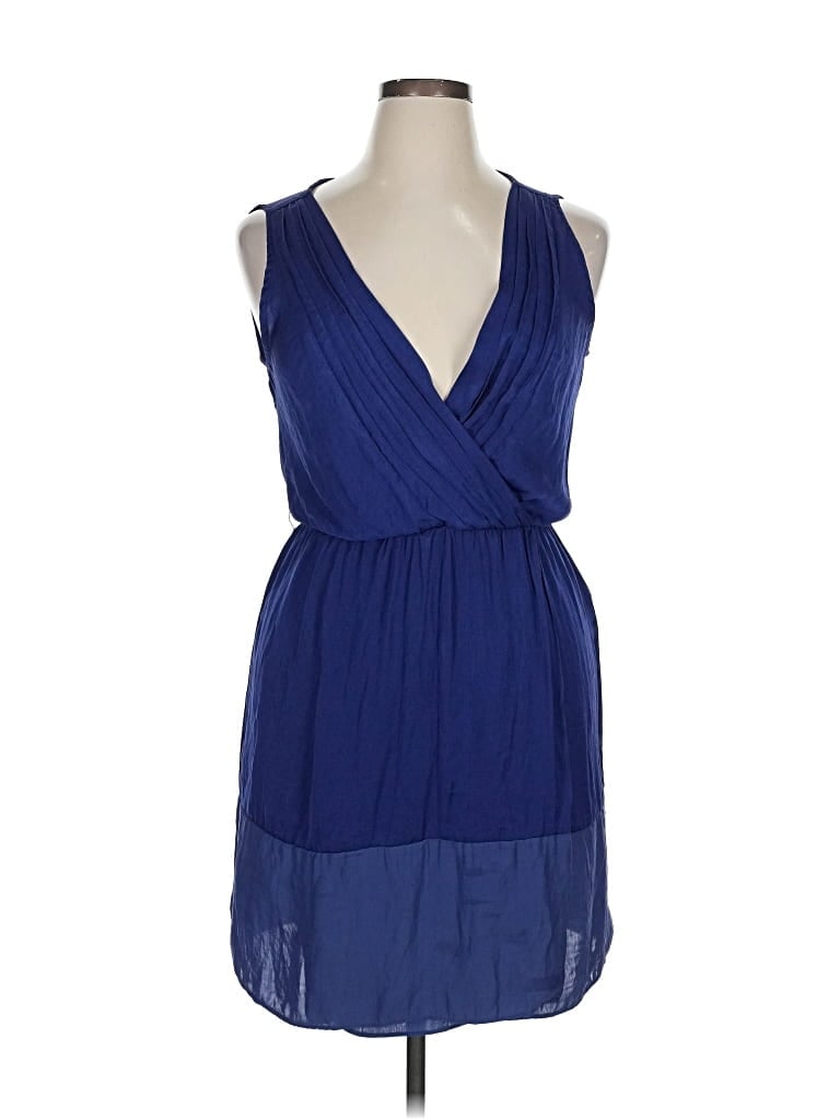 Pre-owned Zara Basic Cocktail Dress In Blue