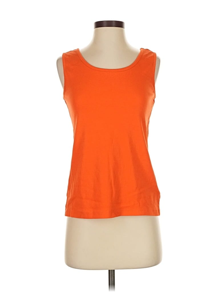 Pre-owned Lands' End Sleeveless T-shirt In Orange