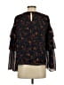 Madewell 100% Polyester Black 3/4 Sleeve Blouse Size S - photo 2