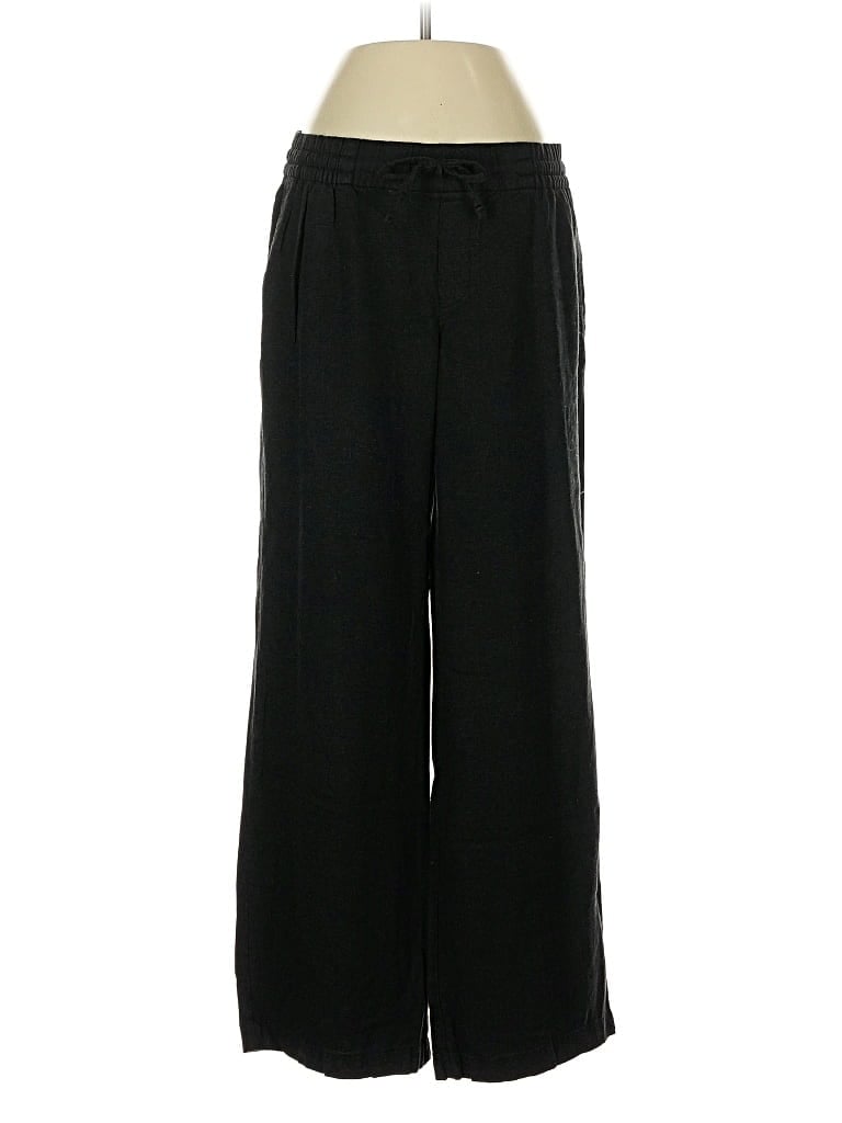 Pre-owned Old Navy Linen Pants In Black