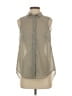 H&M Polka Dots Gray Sleeveless Button-Down Shirt Size 4 - photo 1