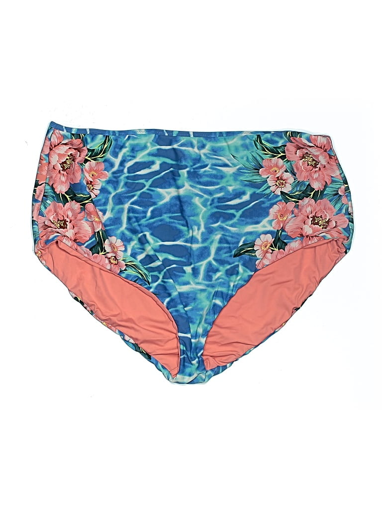 Pre-owned Torrid Swimsuit Bottoms In Blue