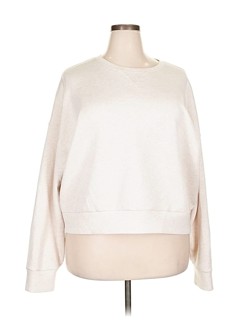 Pre-owned Spanx Sweatshirt In White