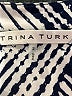 Trina Turk 100% Rayon Chevron-herringbone Silver Jumpsuit Size 2 - photo 4