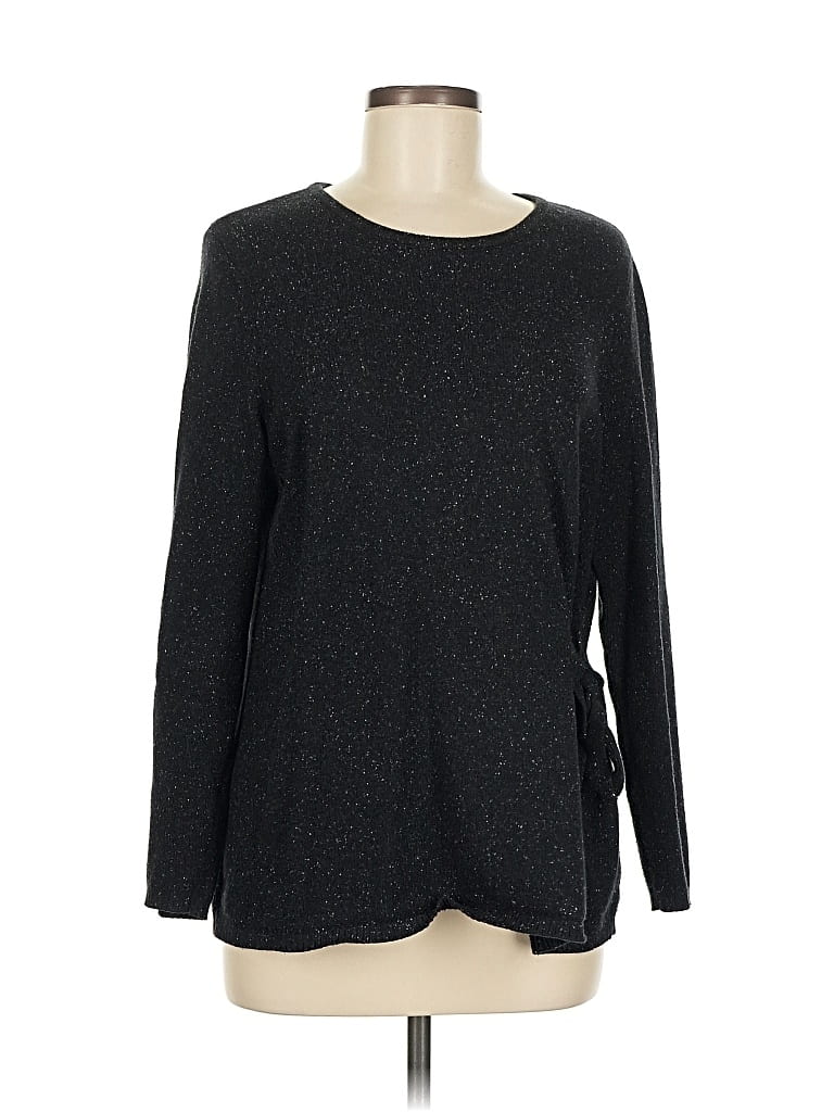 Pre-owned Jjill Pullover Sweater In Black