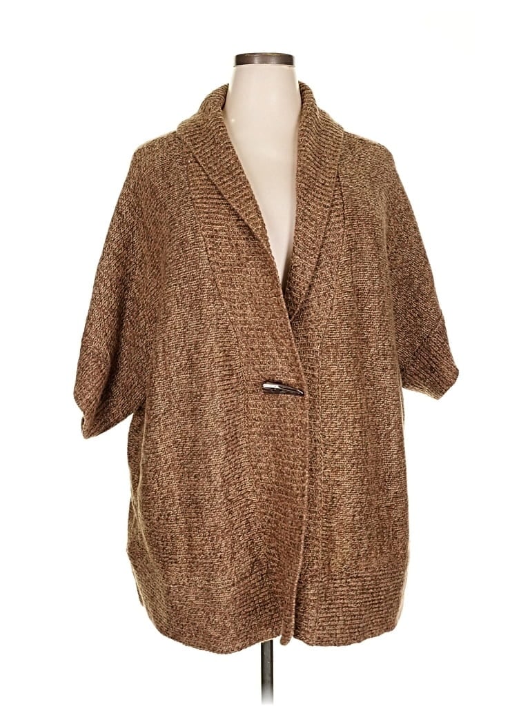 Click to view more detailed imagery on our partner's website Pre-owned Liz & Me Cardigan Sweater In Brown