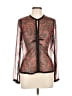Worth 100% Silk Red Long Sleeve Silk Top Size 10 - photo 1