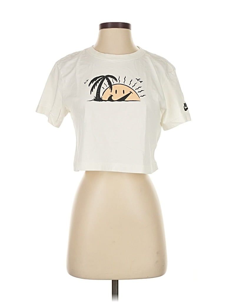 NIKE Pre-owned Short Sleeve T-shirt In White