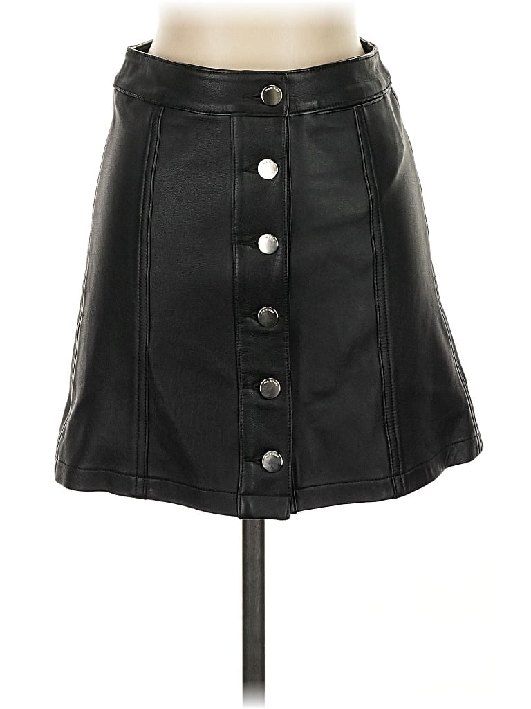 RAG & BONE Pre-owned Faux Leather Skirt In Black
