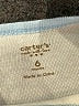 Carter's 100% Cotton Ivory Short Sleeve Onesie 3-6 MO / 6 MO - photo 3