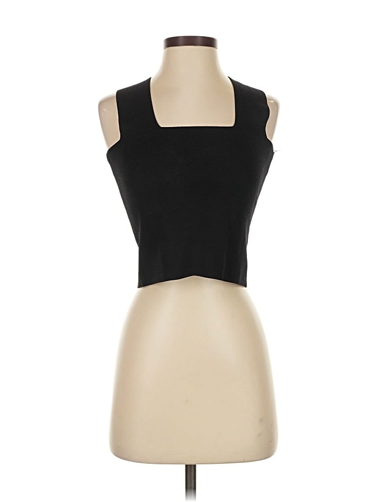 Pre-owned House Of Harlow 1960 Sleeveless Top Black Halter Neckline Tops