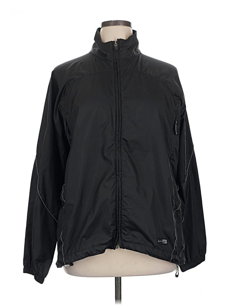 Pre-owned Rei Windbreaker Jacket In Black