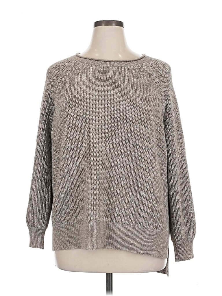 Pre-owned Ellen Tracy Pullover Sweater In Gray