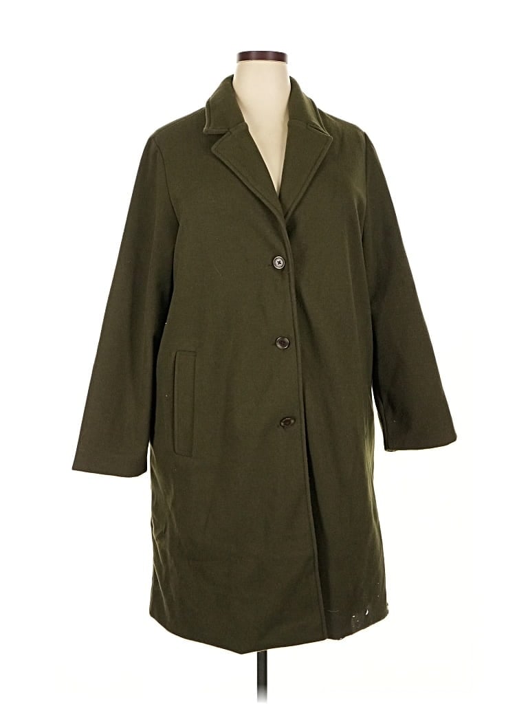 Pre-owned Old Navy Coat In Green