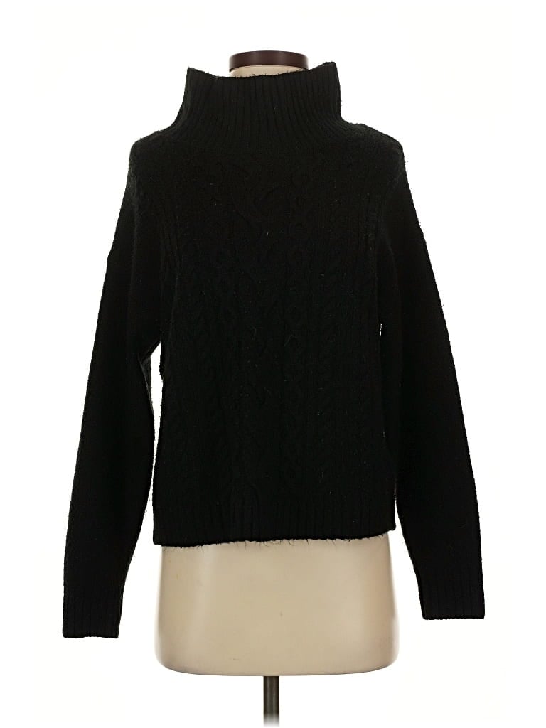 Pre-owned Gap Turtleneck Sweater In Black