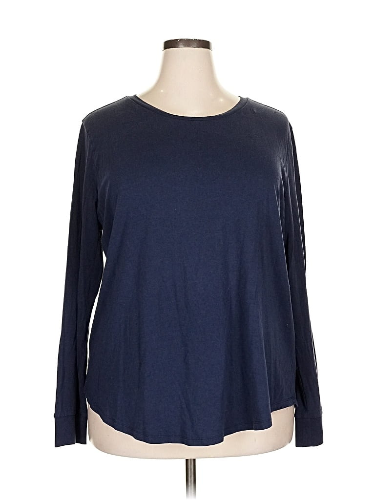 Pre-owned Universal Standard Long Sleeve T-shirt In Blue