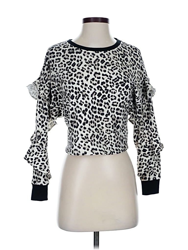 Pre-owned Alice And Olivia Alice + Olivia Pullover Sweater In White