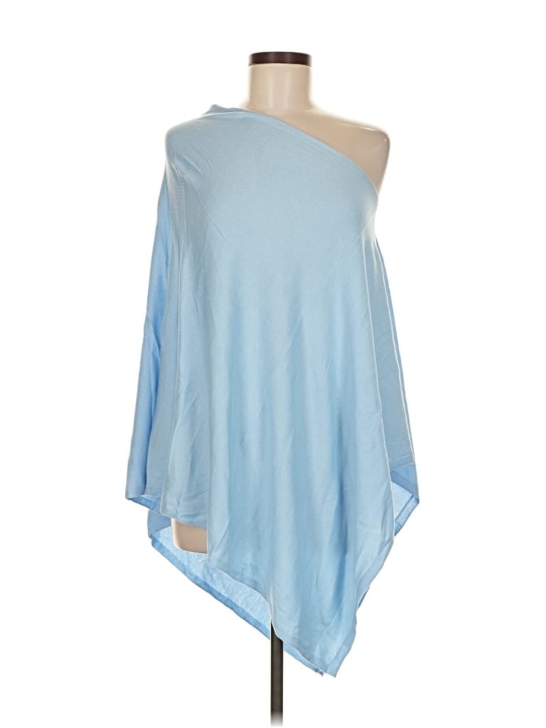 Pre-owned Talbots Poncho In Blue