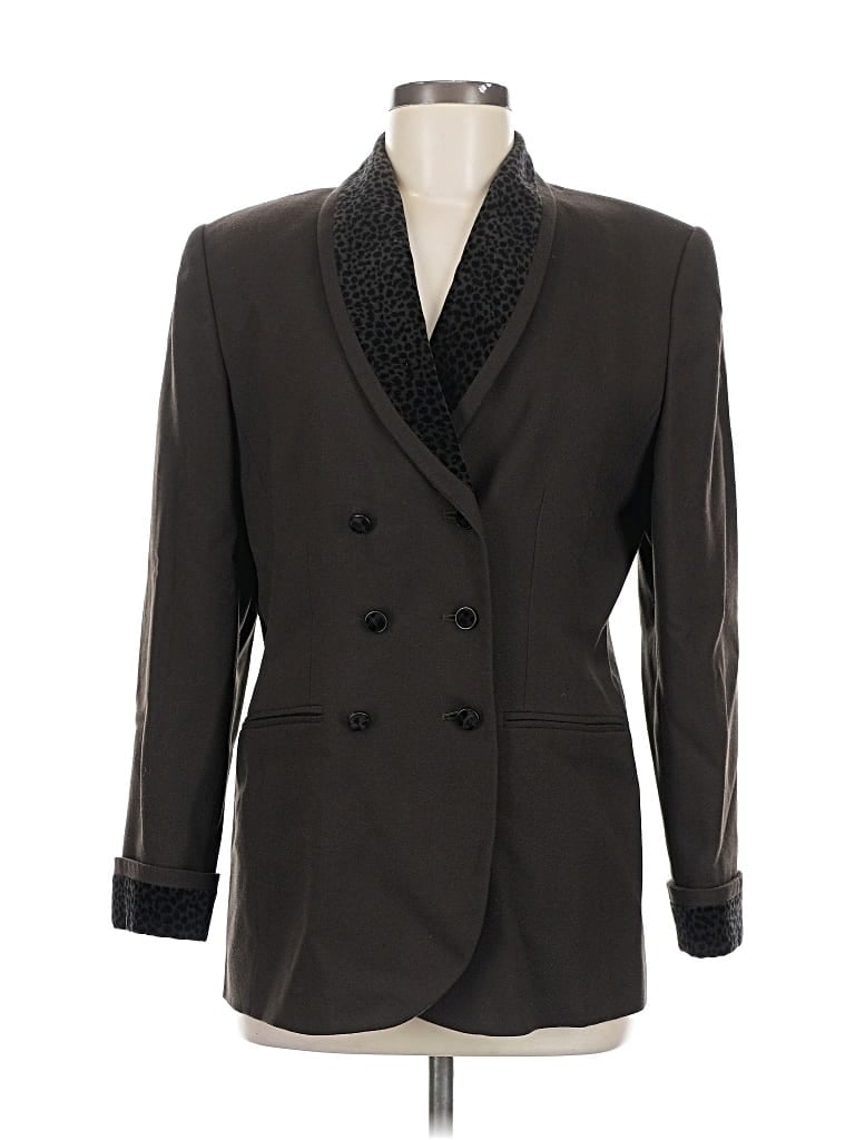 Pre-owned Valerie Stevens Blazer Jacket In Brown
