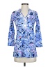 Lilly Pulitzer 100% Cotton Tropical Floral Blue Kimono Size XXS - photo 1