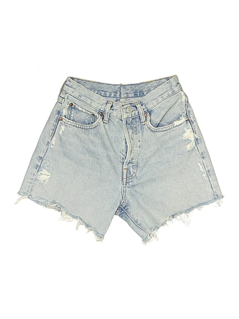 Pre-owned Agolde Denim Shorts In Blue