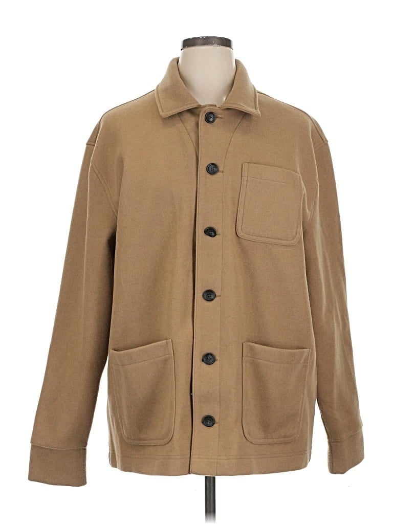 Pre-owned Express Coat In Brown