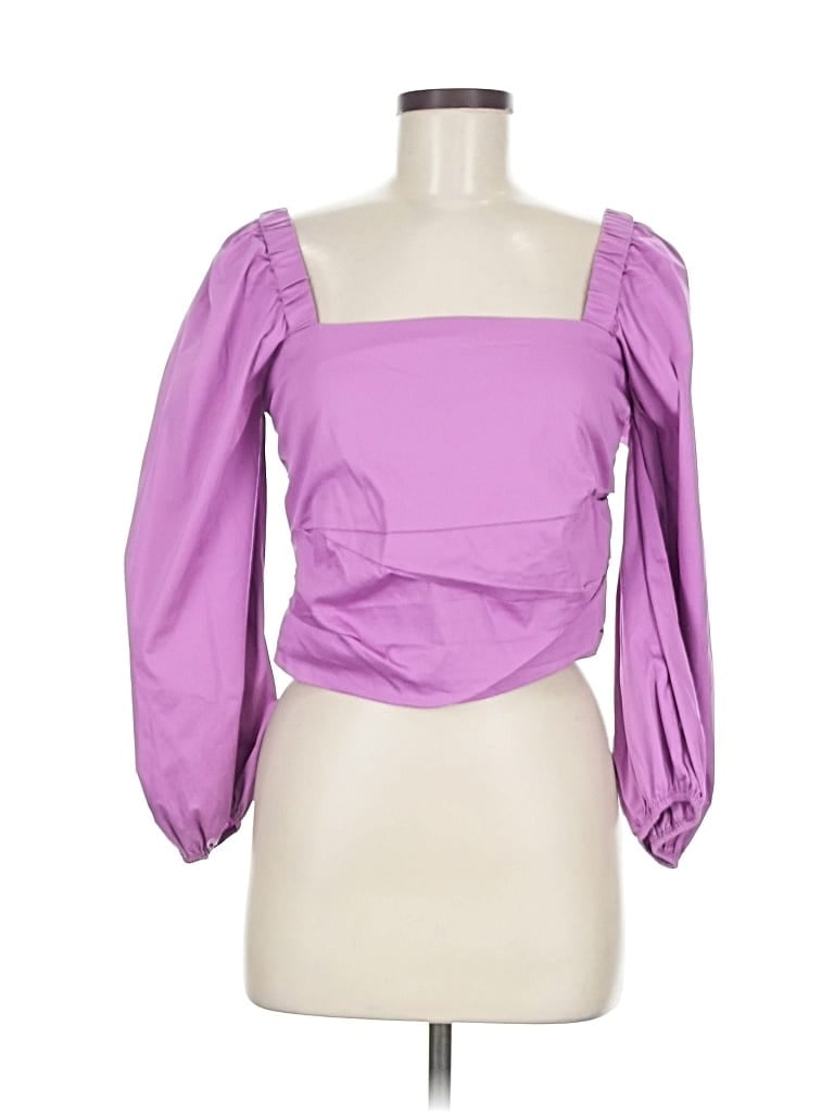 Pre-owned Veronica Beard 3/4 Sleeve Blouse In Purple