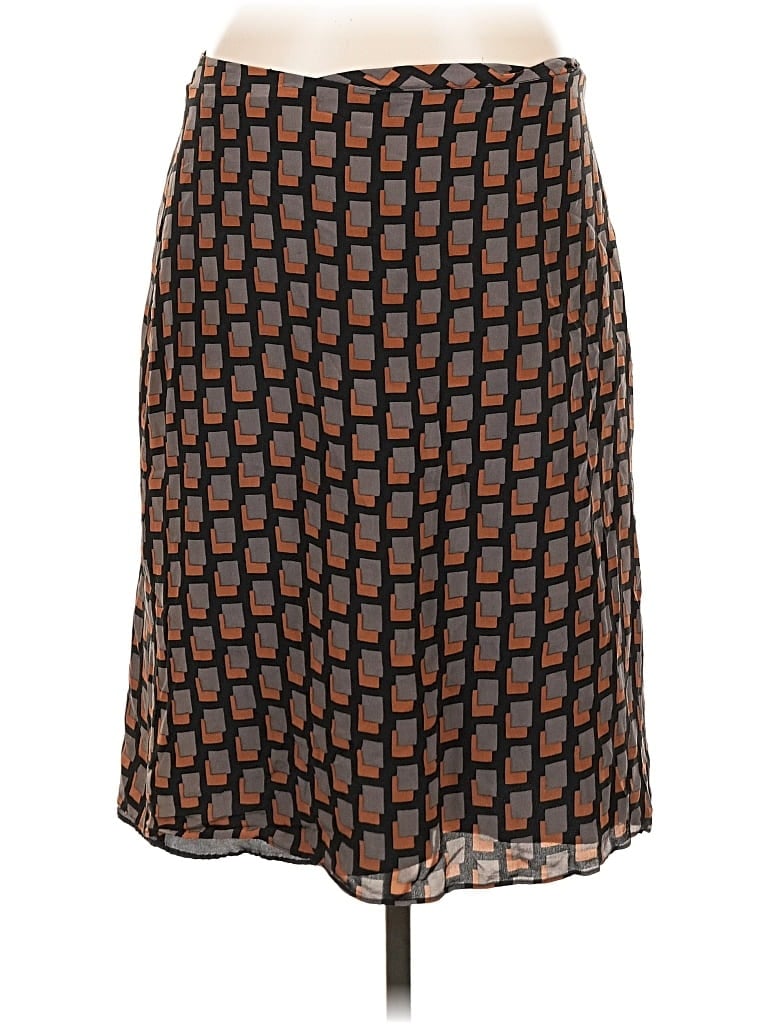 MAX STUDIO Pre-owned Silk Skirt In Brown