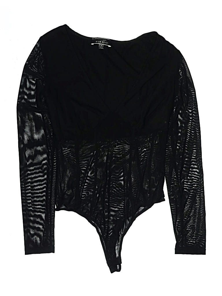Pre-owned Blue Blush Bodysuit In Black