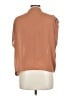 OVI 100% Polyester Tan Short Sleeve Blouse Size L - photo 2