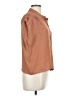 OVI 100% Polyester Tan Short Sleeve Blouse Size L - photo 4