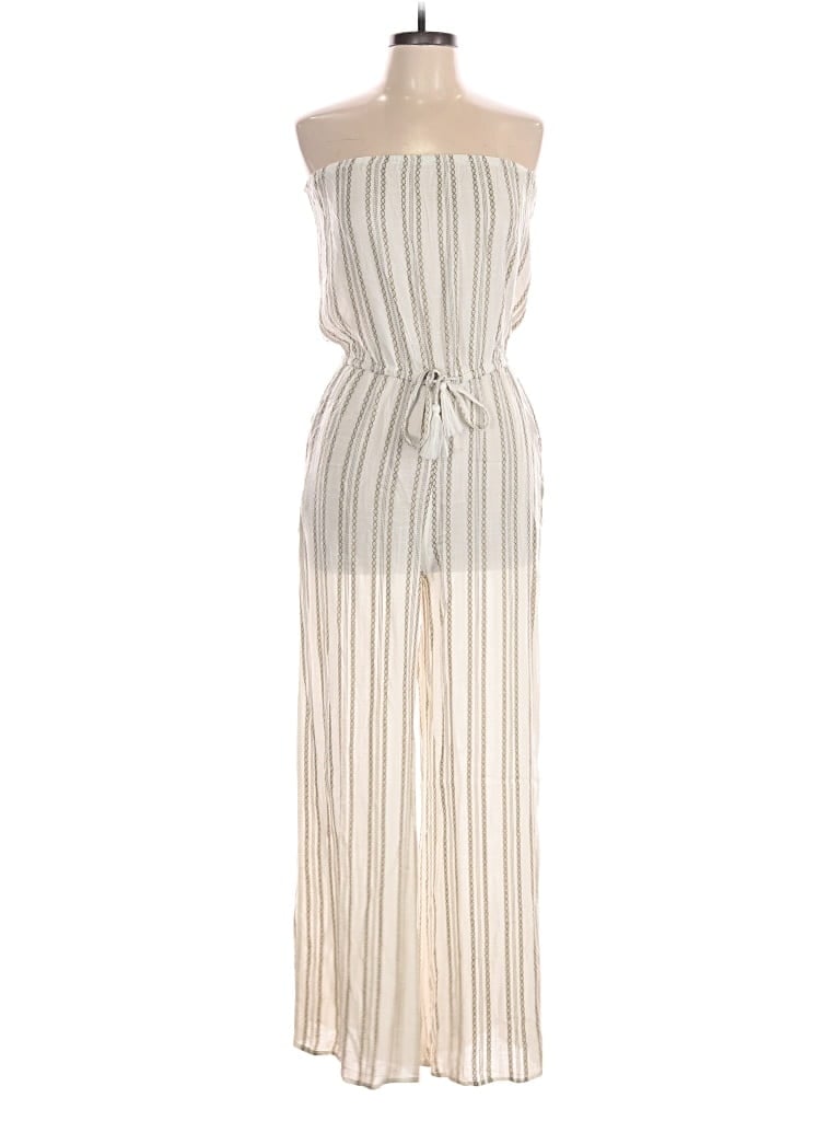 Pre-owned Elan Jumpsuit In White