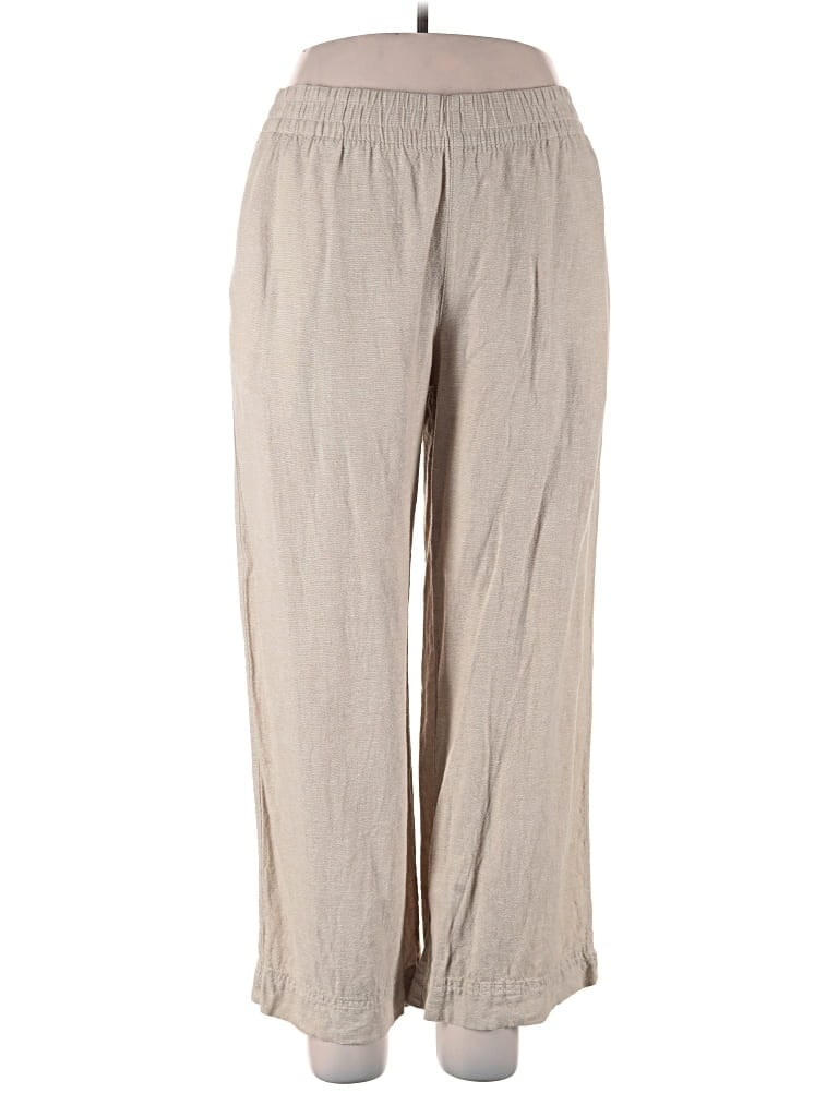 Pre-owned Old Navy Linen Pants In Gray