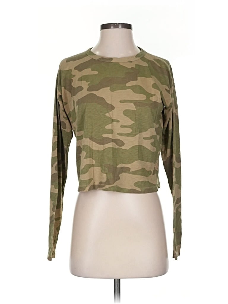 Pre-owned Rag & Bone Long Sleeve T-shirt In Green