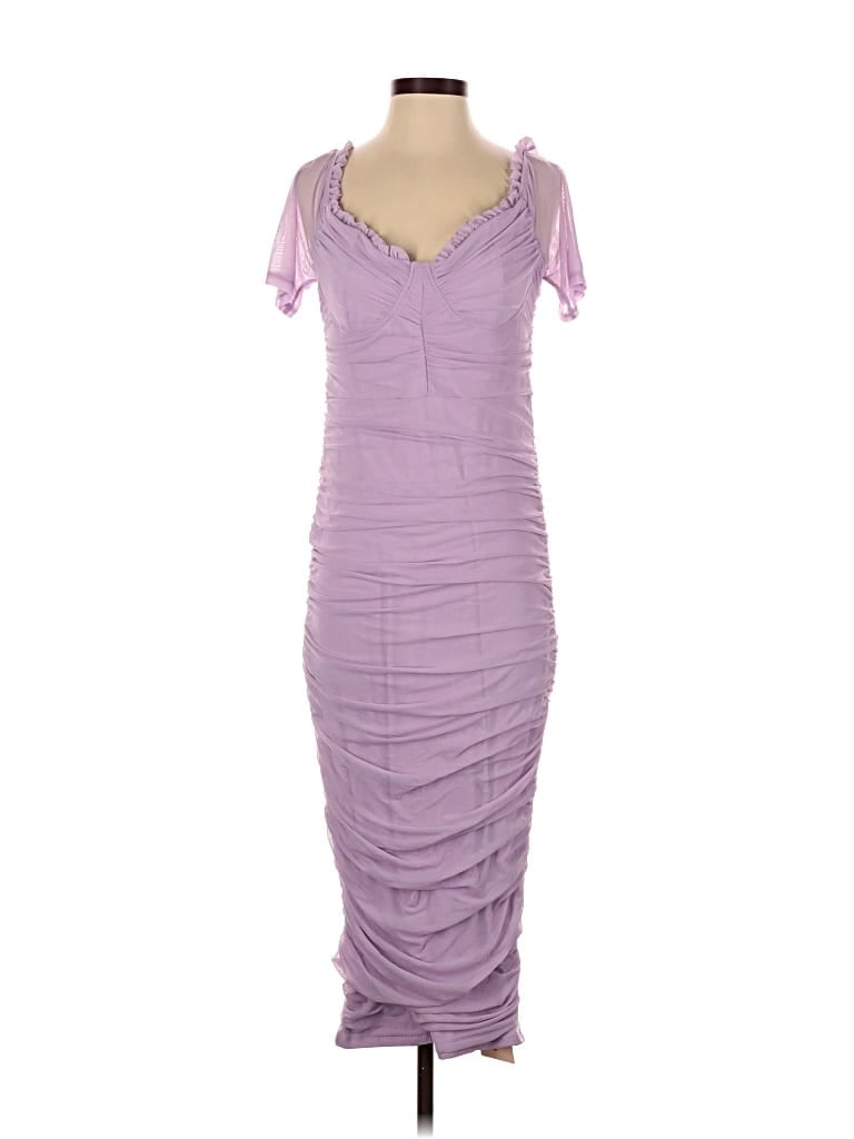 SHEIN CURVE Pre-owned Cocktail Dress In Purple