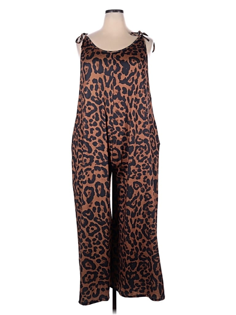 Pre-owned Unbranded Jumpsuit In Brown