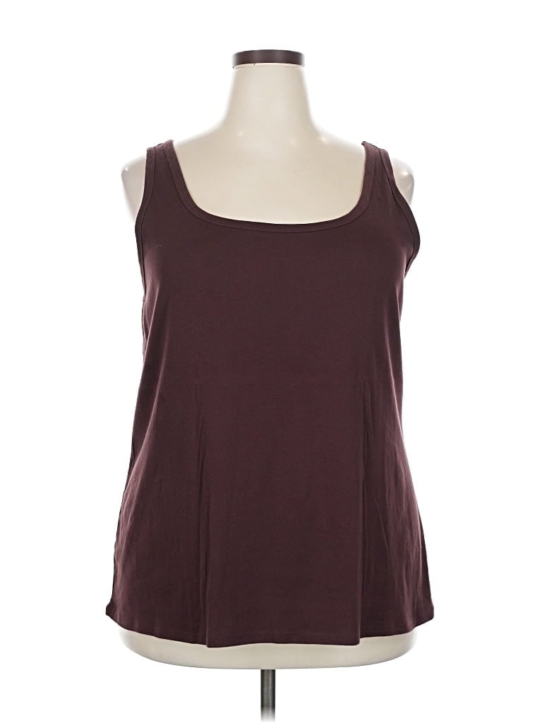 Pre-owned A New Day Tank Top Burgundy Strapless Neckline Tops