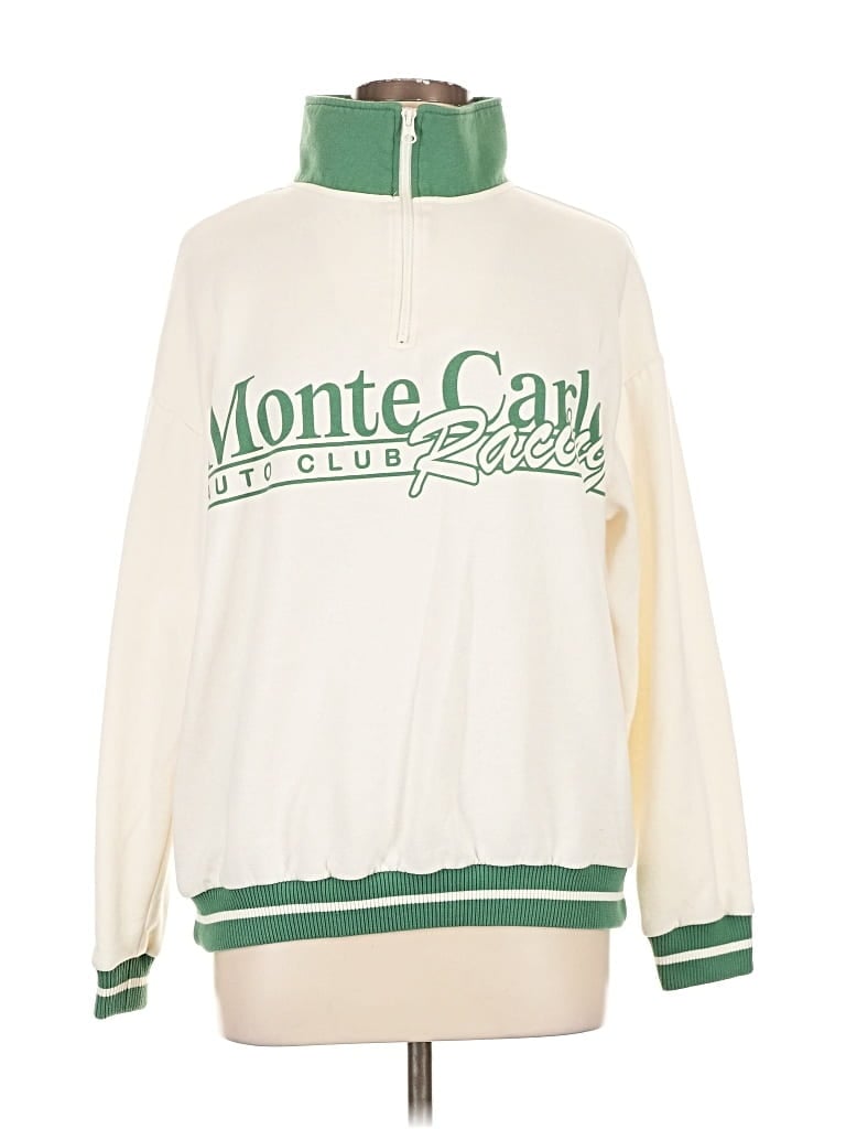 Pre-owned Zoe+liv Pullover Sweater In White